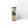 Wooden frame full-length mirror, floor-standing full-length dressing mirror for bedroom and living room without drilling details Picture